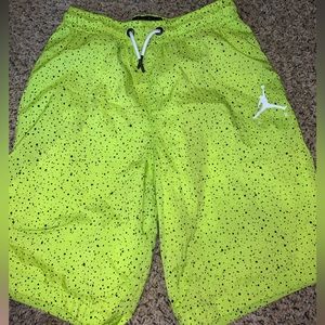 Boys neon swim trunks